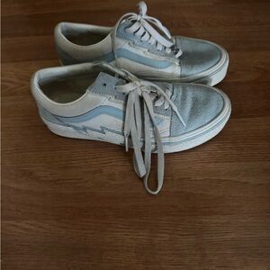Vans Blue and White Casual Sneakers